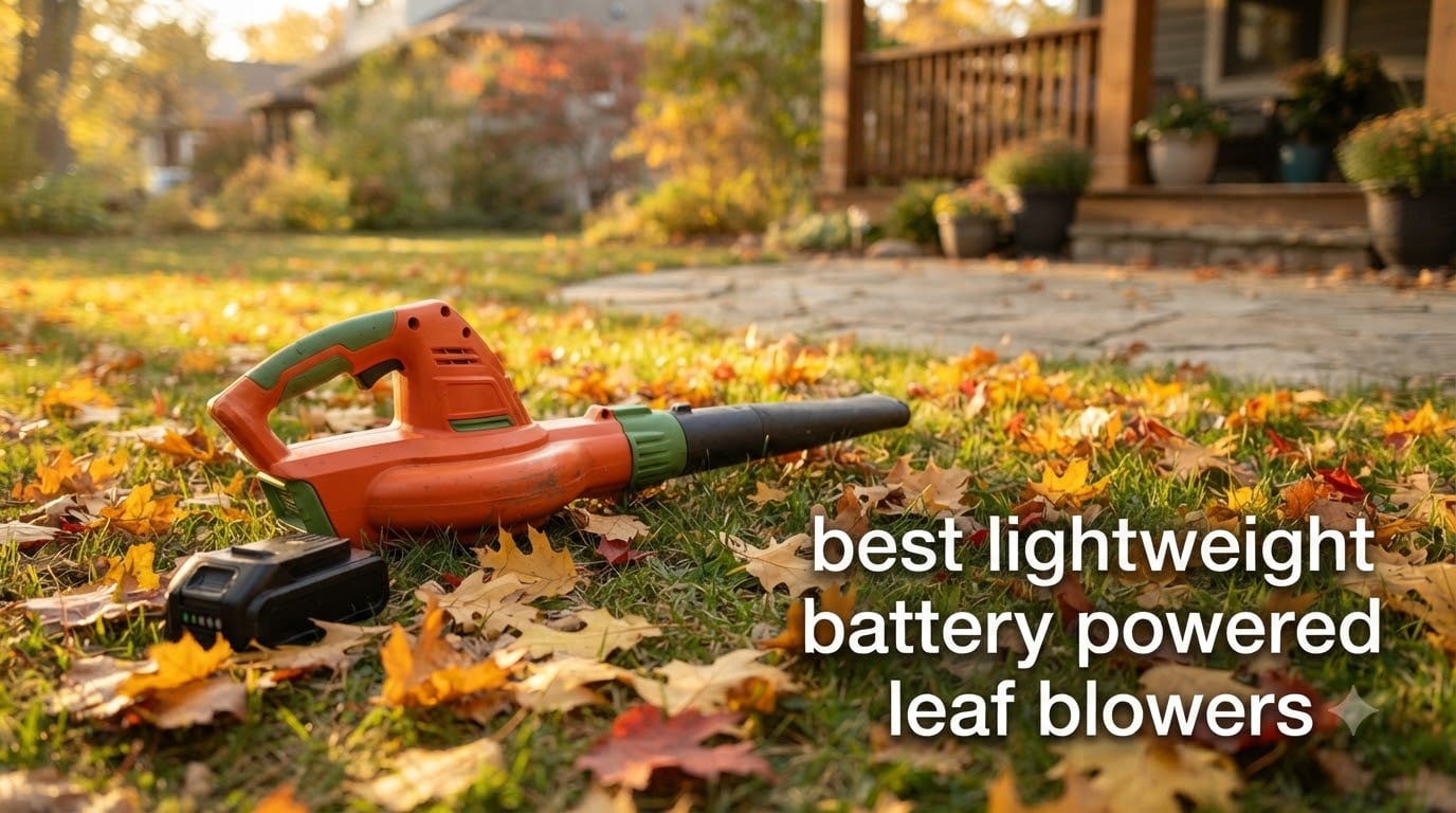 best lightweight battery powered leaf blowers