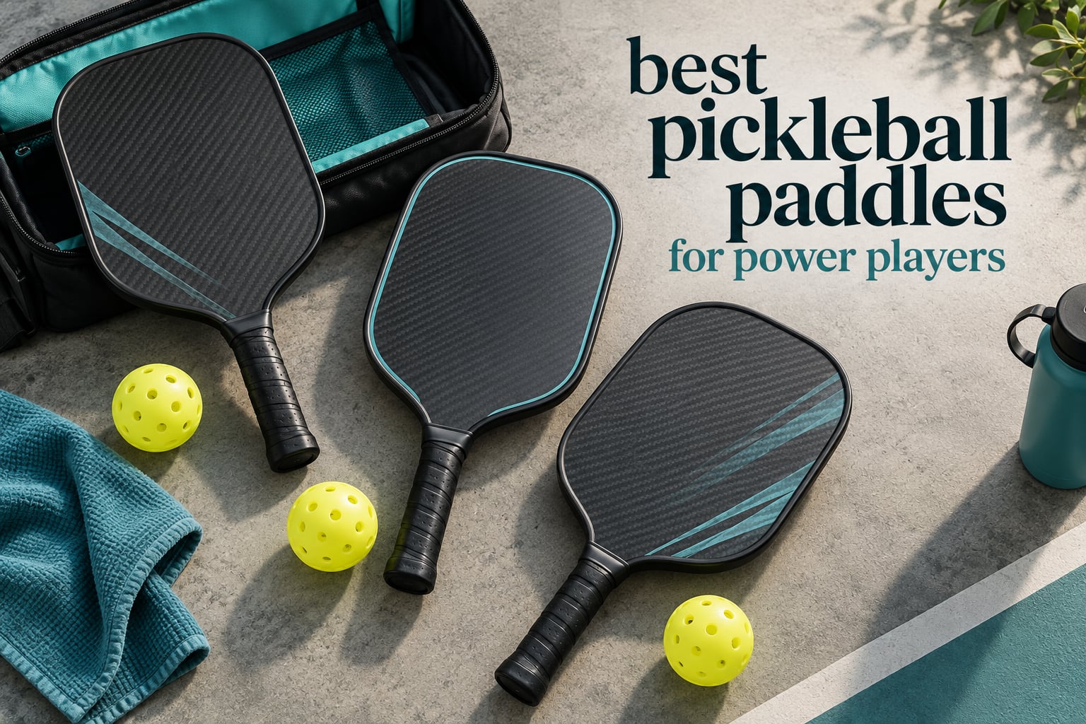 best pickleball paddles for power players