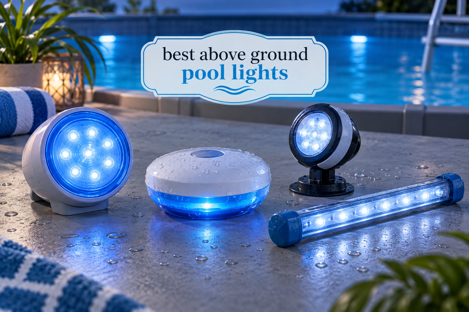 best above ground pool lights