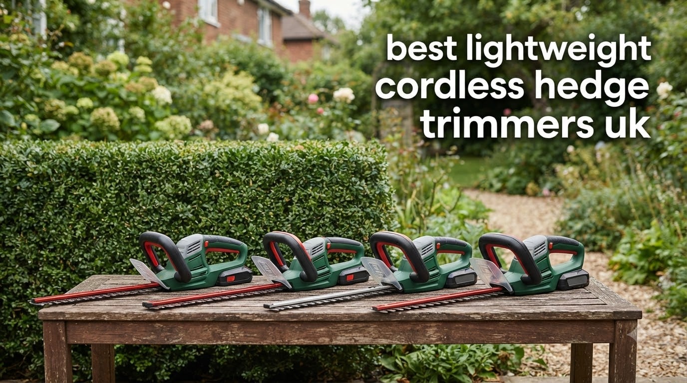 best lightweight cordless hedge trimmers uk