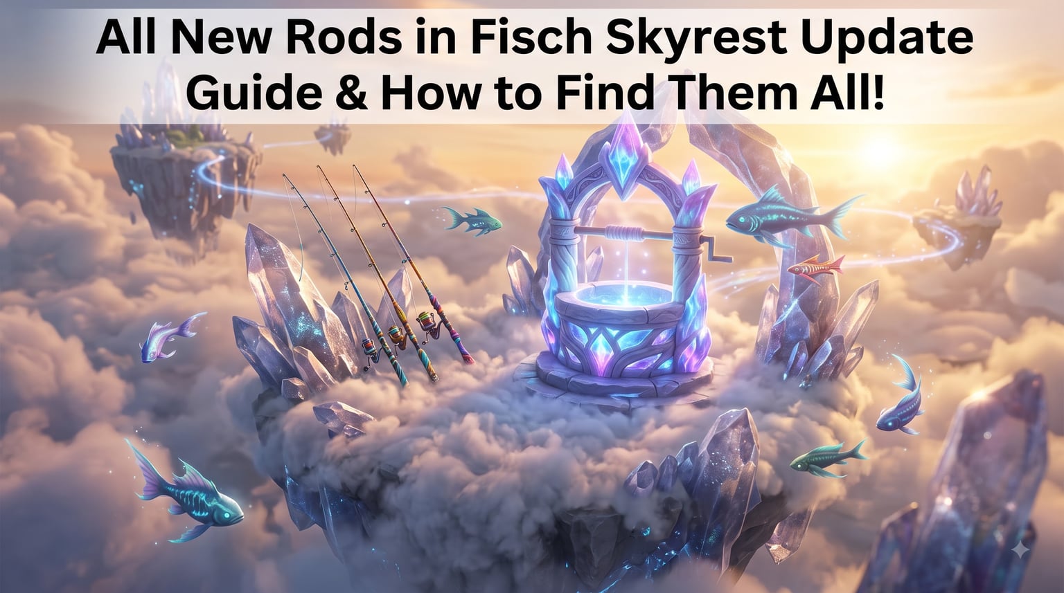 All New Rods in Fisch Skyrest Update Guide & How to Find Them All!