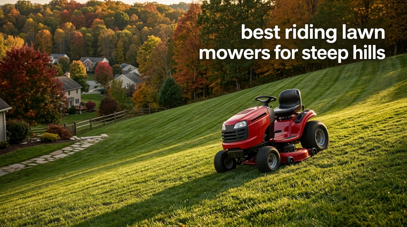 best riding lawn mowers for steep hills
