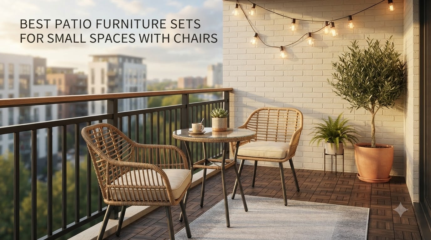 best patio furniture sets for small spaces with chairs