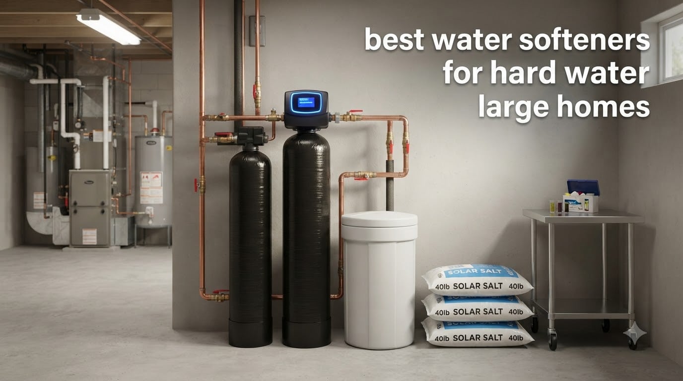 best water softeners for hard water large homes