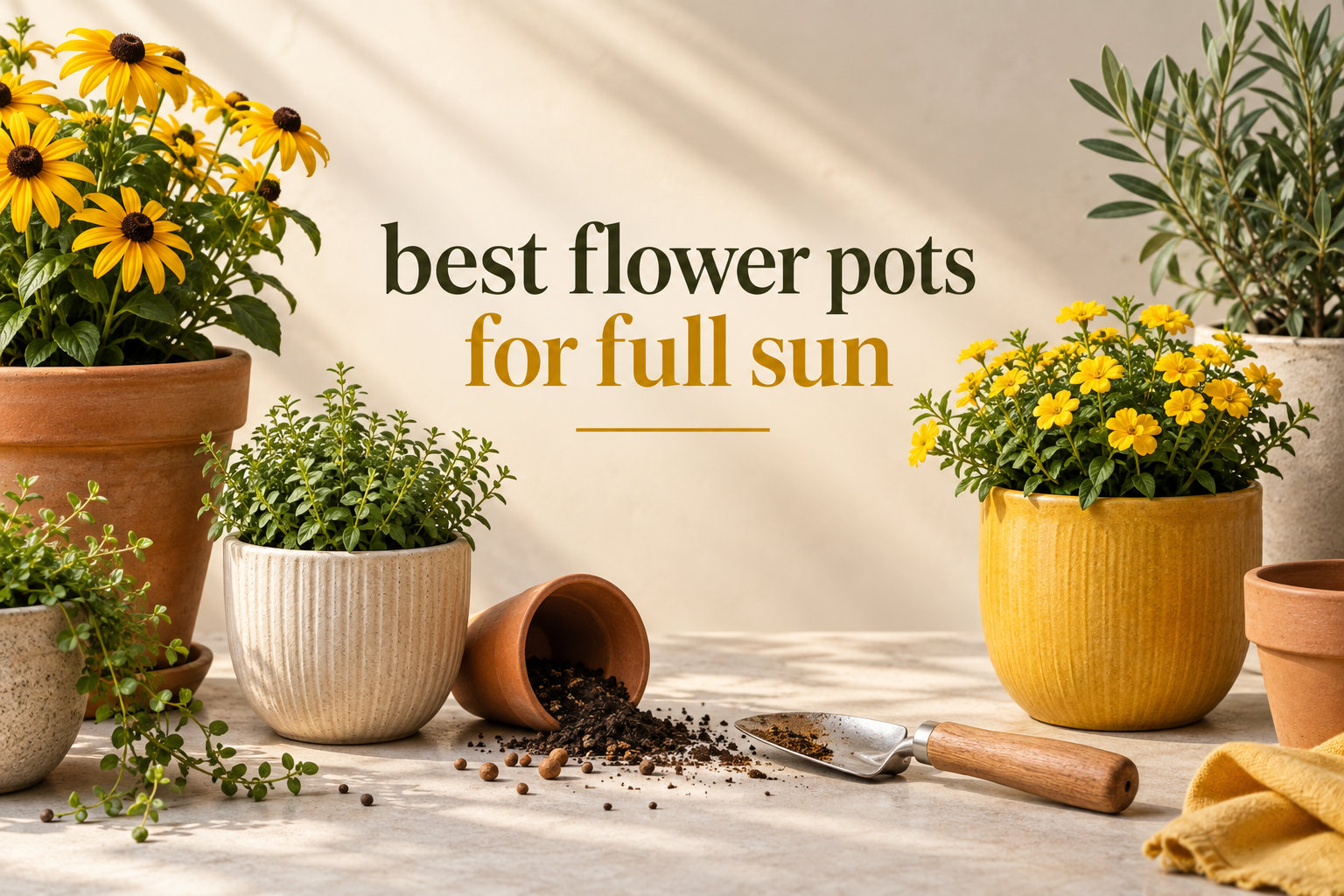 best flower pots for full sun