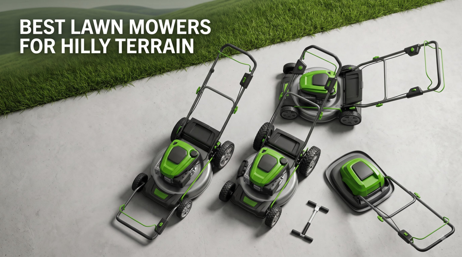 best lawn mowers for hilly terrain