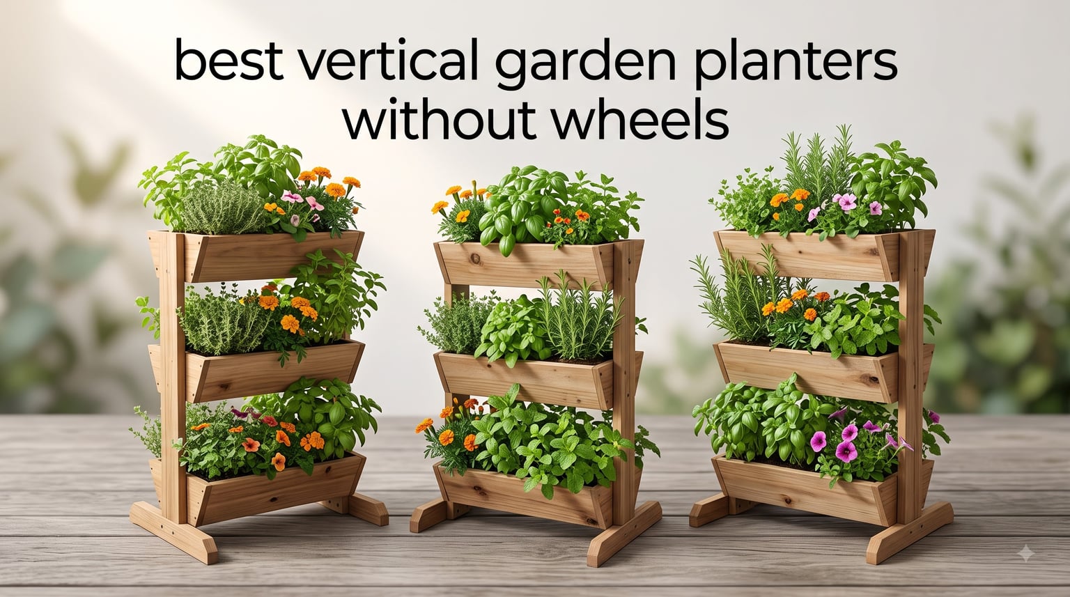 best vertical garden planters without wheels