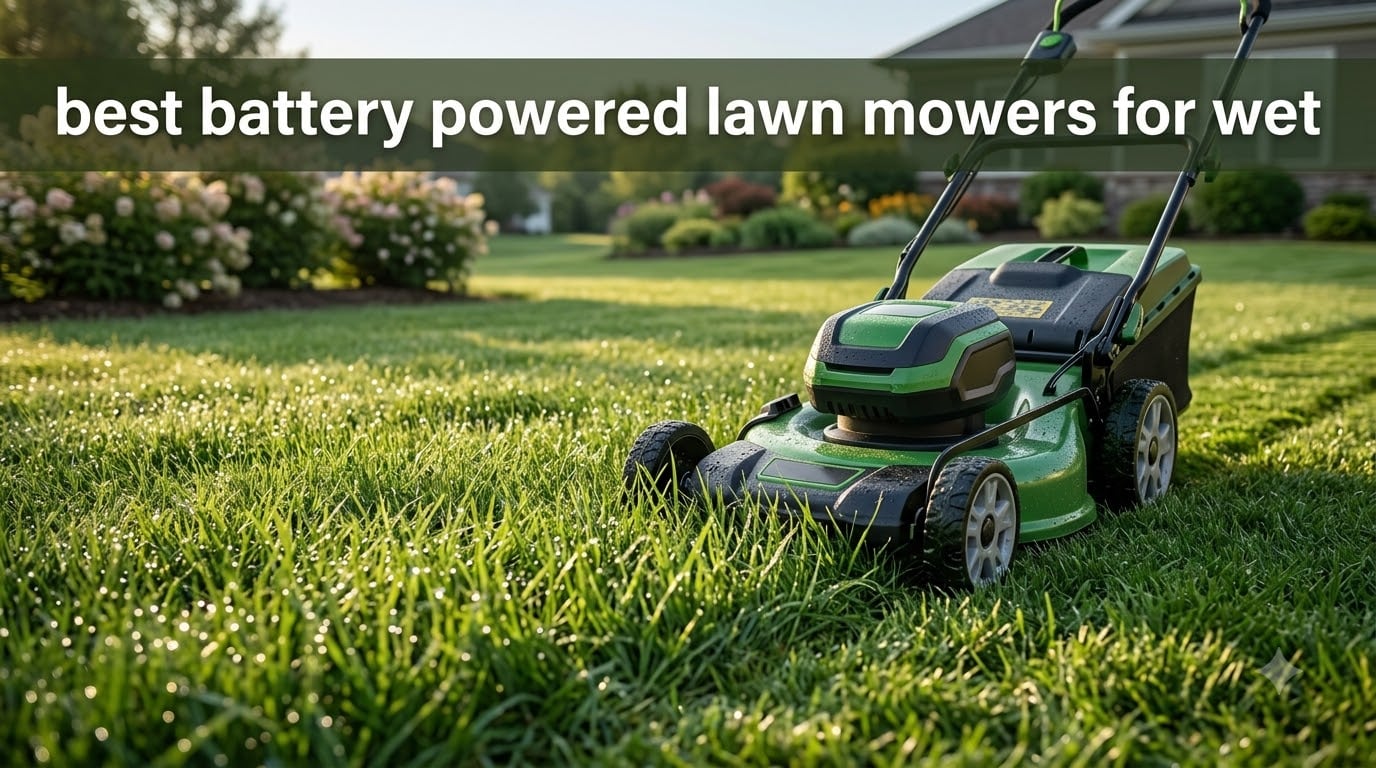 best battery powered lawn mowers for wet