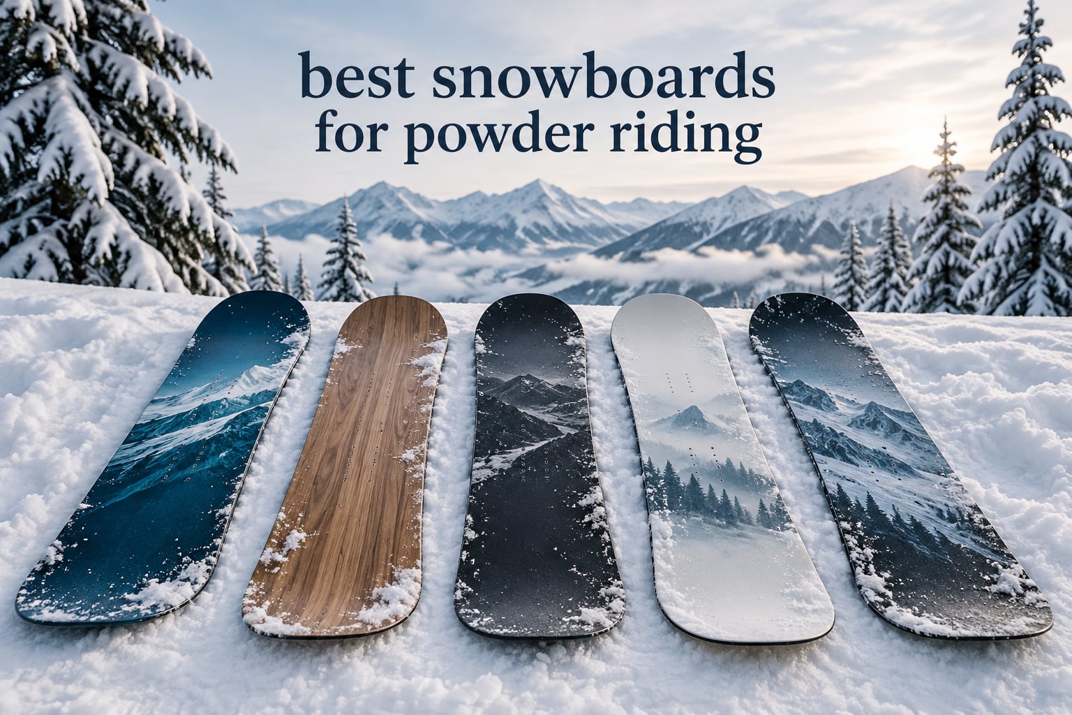 best snowboards for powder riding