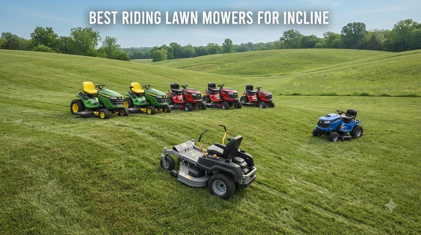 best riding lawn mowers for incline