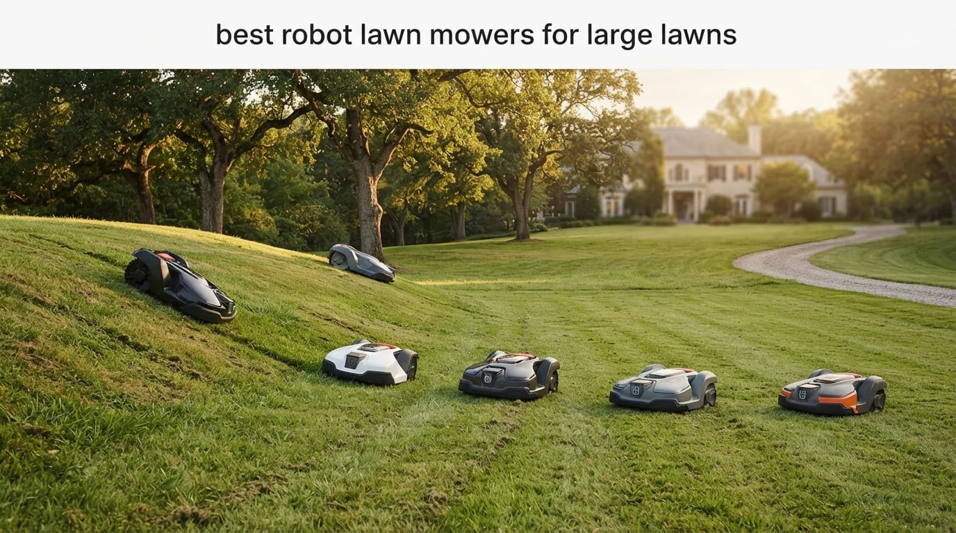 best robot lawn mowers for large lawns