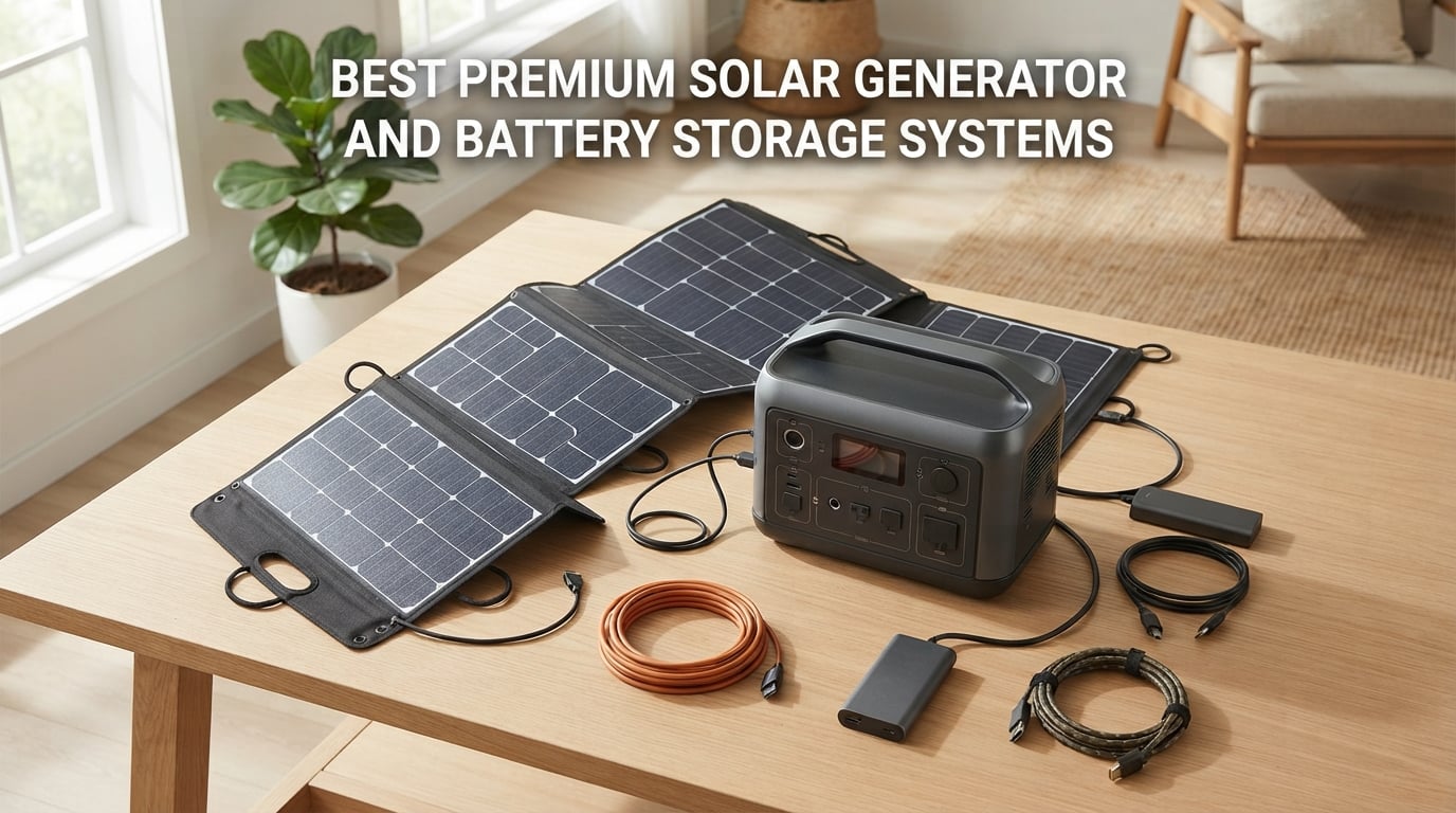 best premium solar generator and battery storage systems