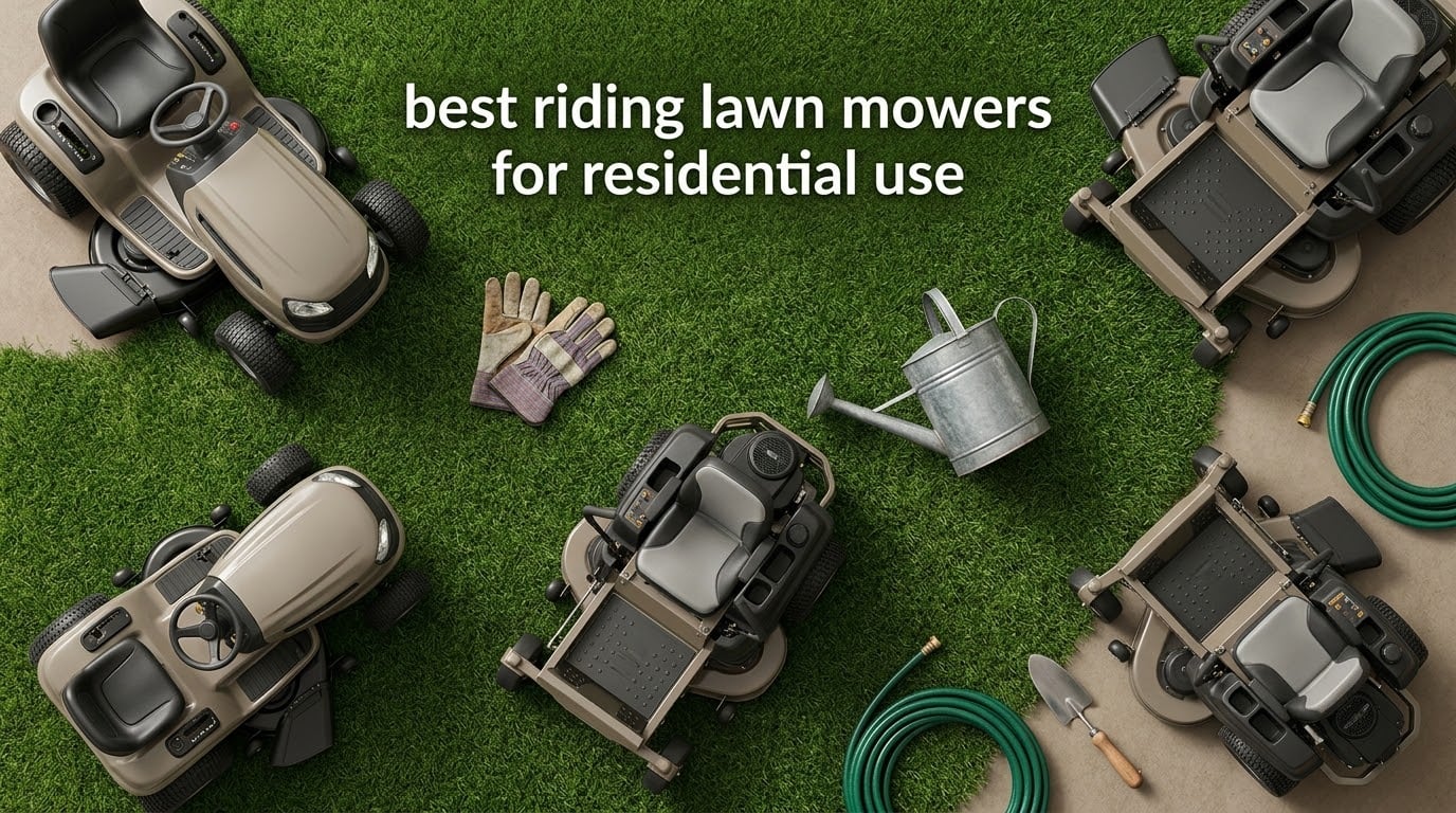 best riding lawn mowers for residential use