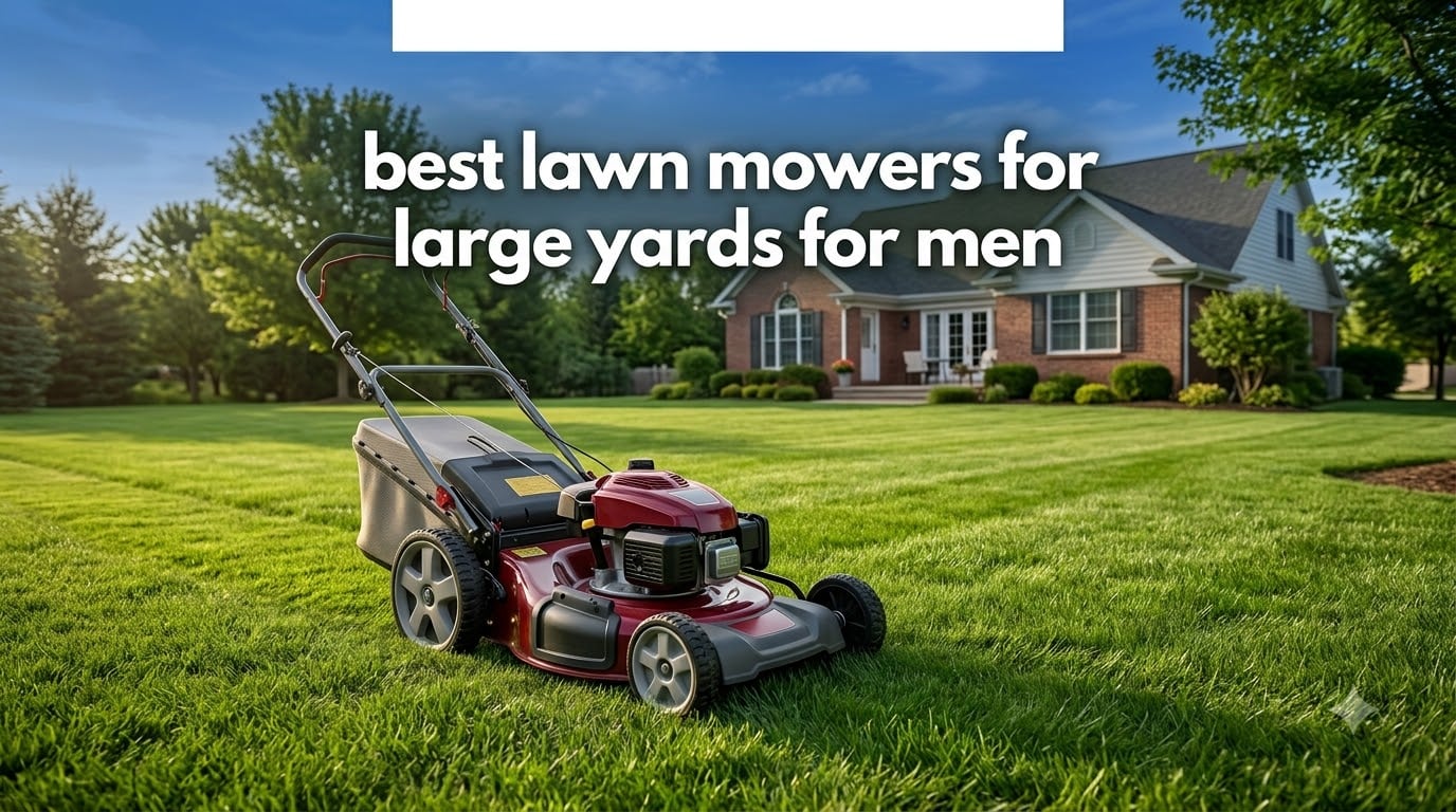 best lawn mowers for large yards for men
