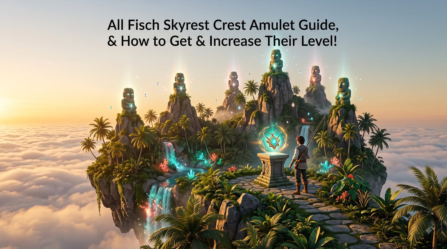All Fisch Skyrest Crest Amulet Guide, & How to Get & Increase Their Level!
