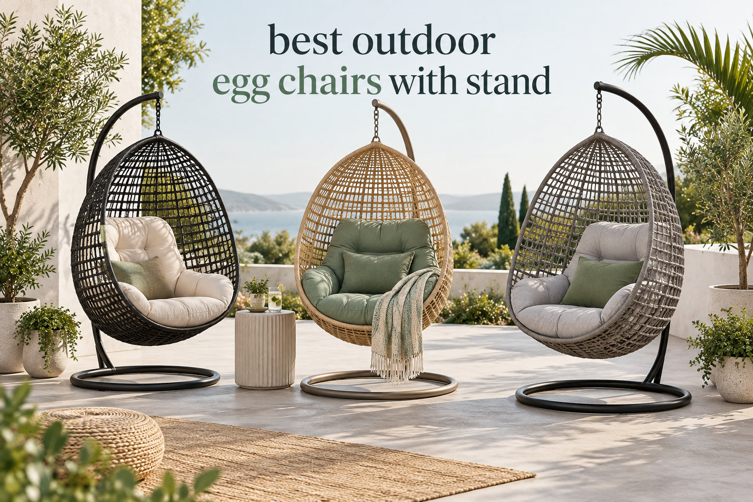 best outdoor egg chairs with stand