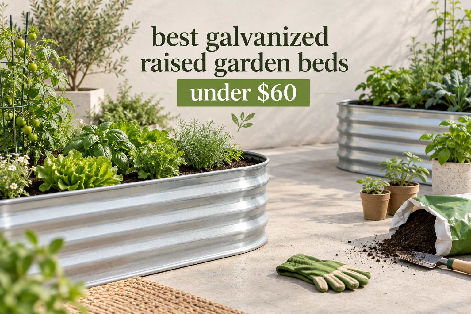best galvanized raised garden beds under $60