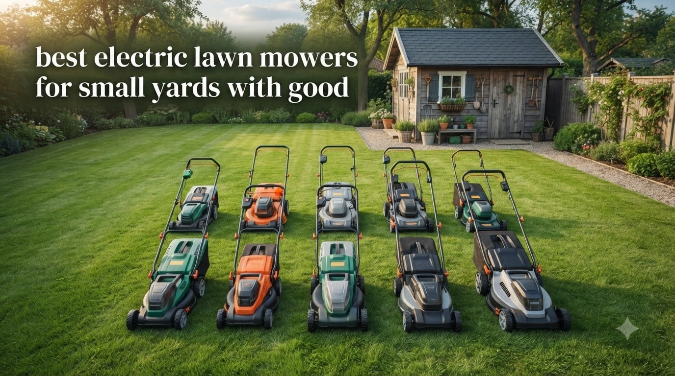 best electric lawn mowers for small yards with good
