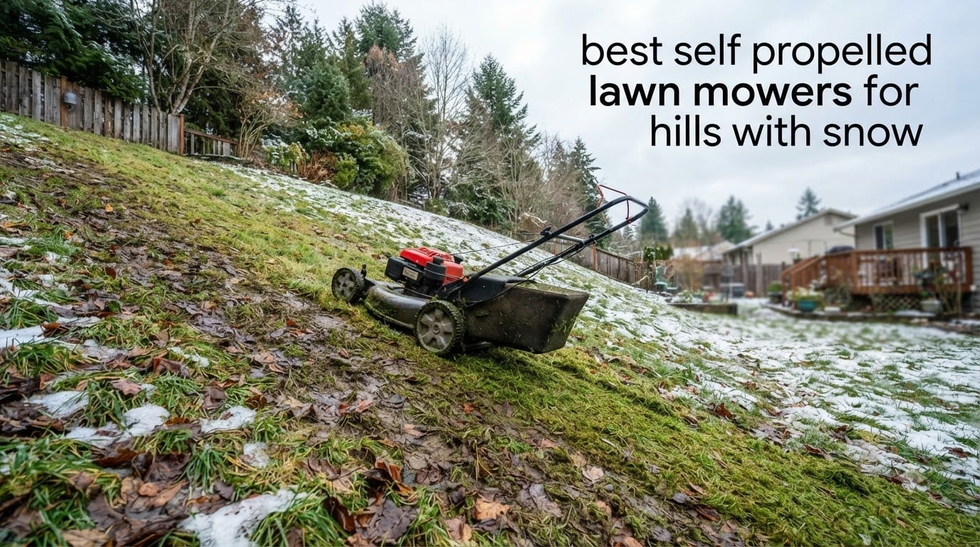 best self propelled lawn mowers for hills with snow
