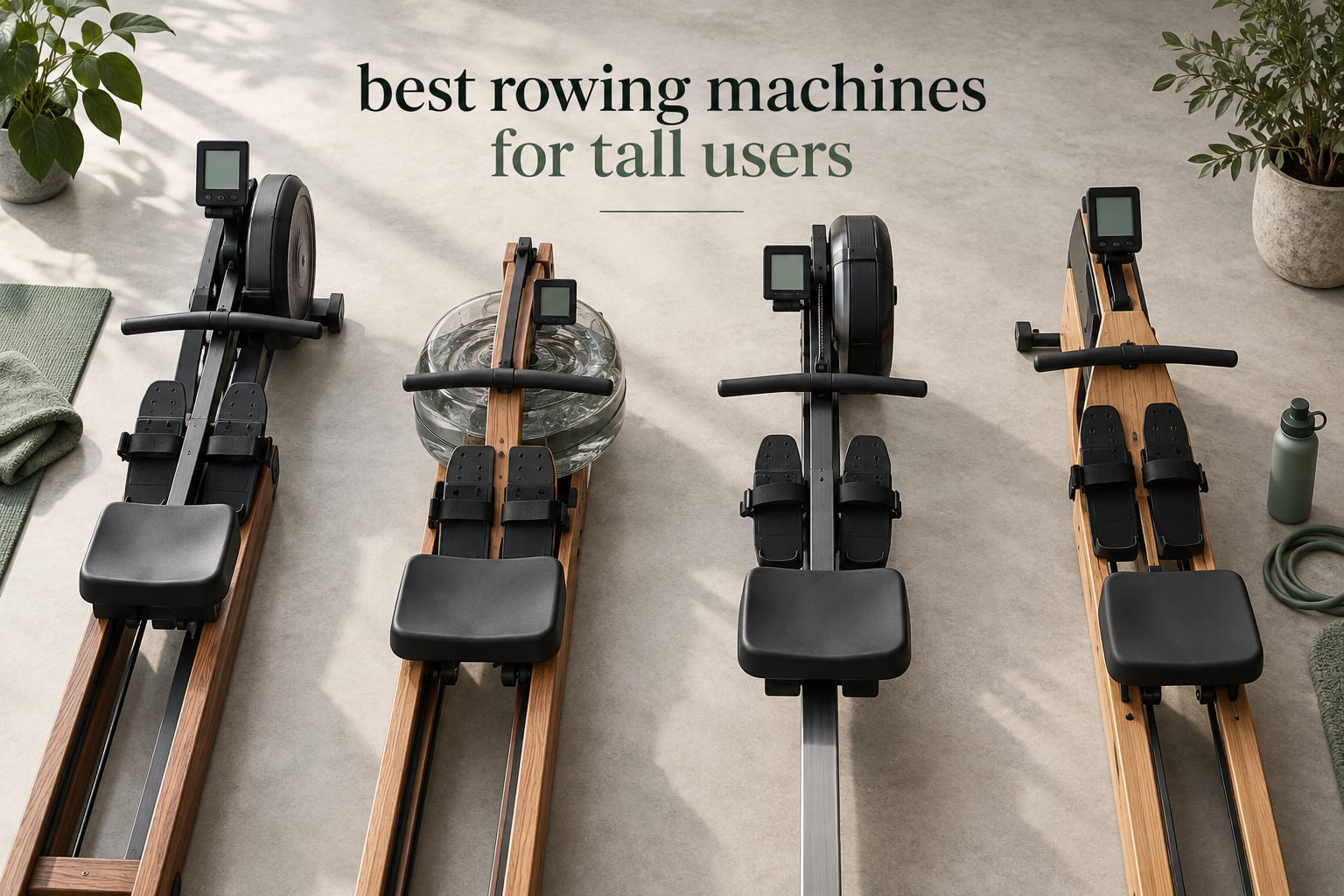 best rowing machines for tall users