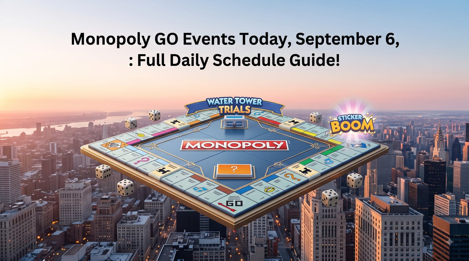 Monopoly GO Events Today, September 6, 2026: Full Daily Schedule Guide!