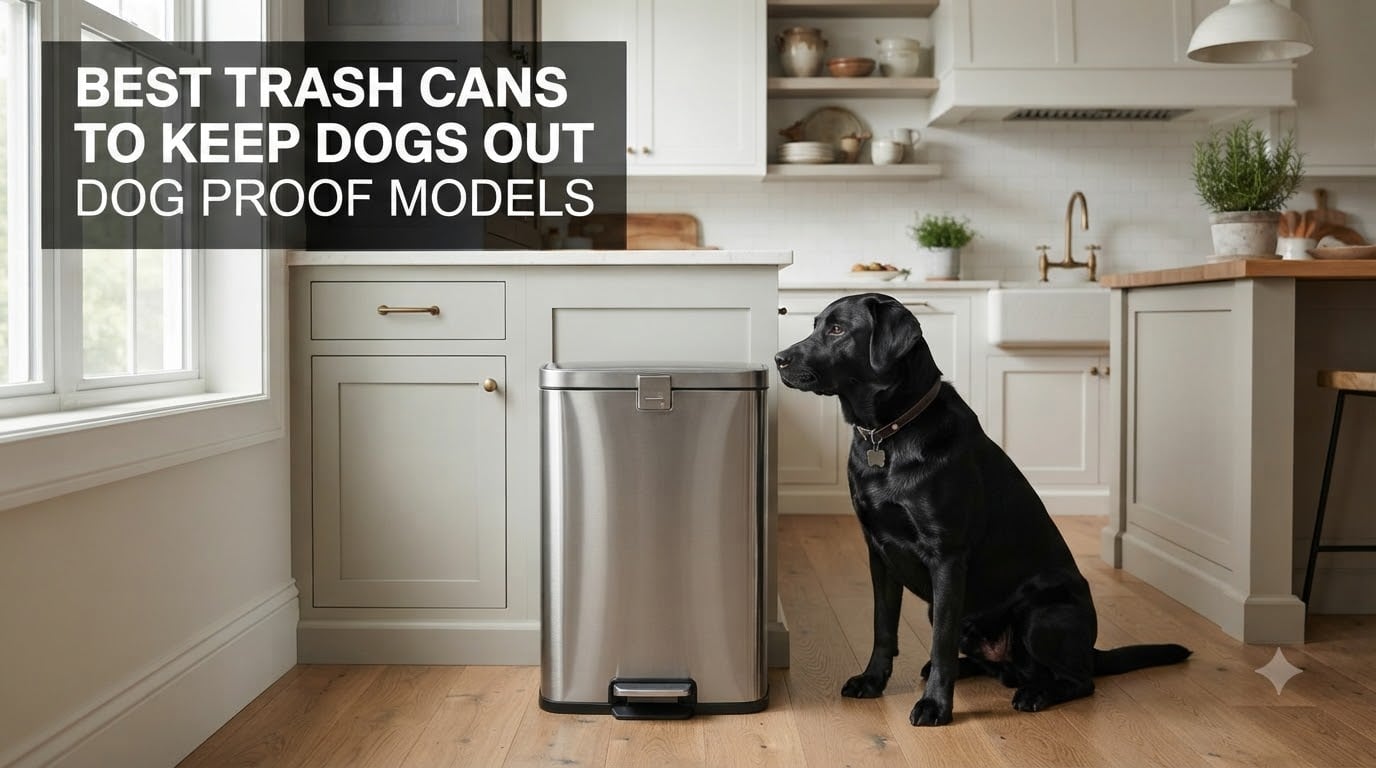 best trash cans to keep dogs out dog proof models