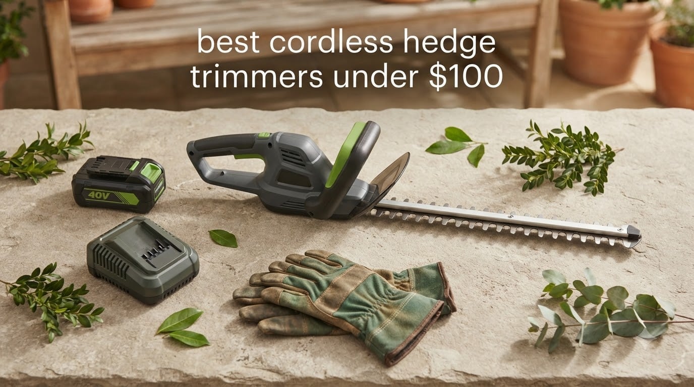 best cordless hedge trimmers under $100