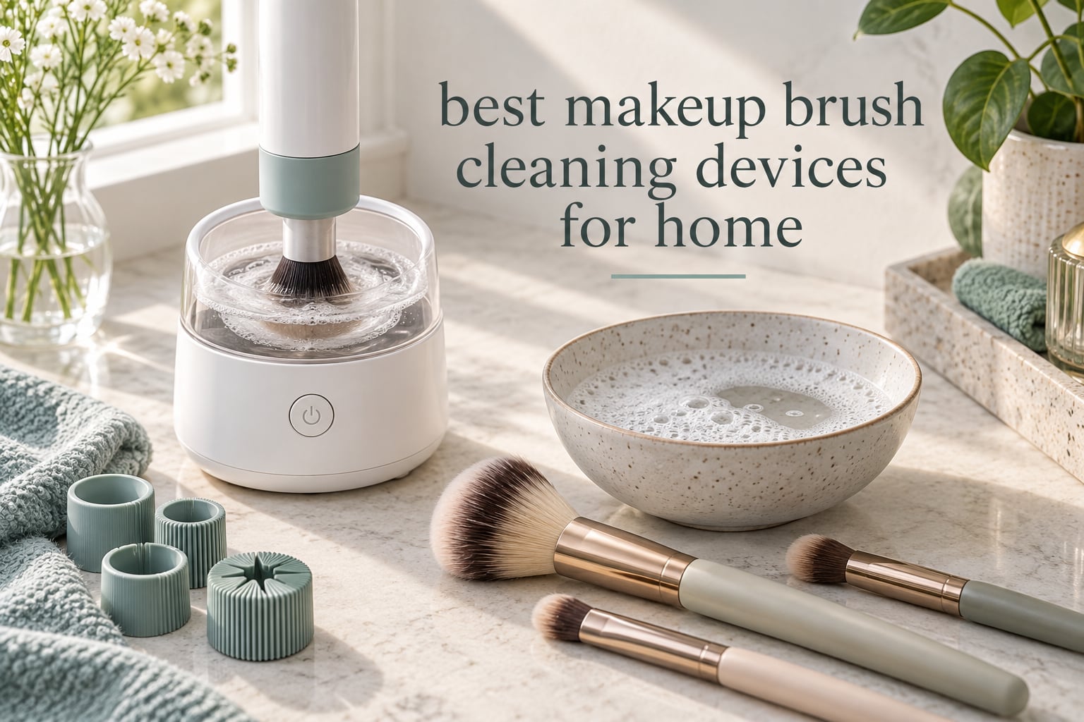 best makeup brush cleaning devices for home