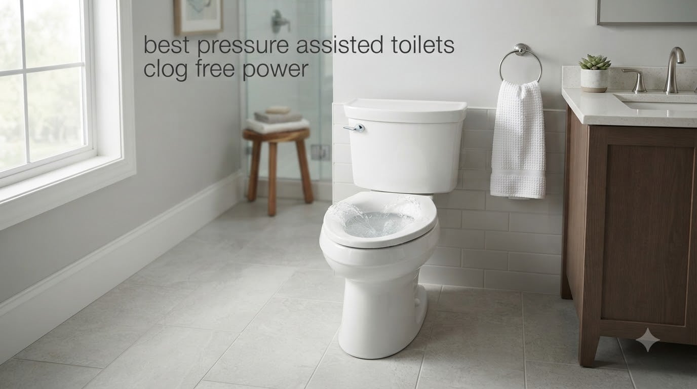 best pressure assisted toilets clog free power