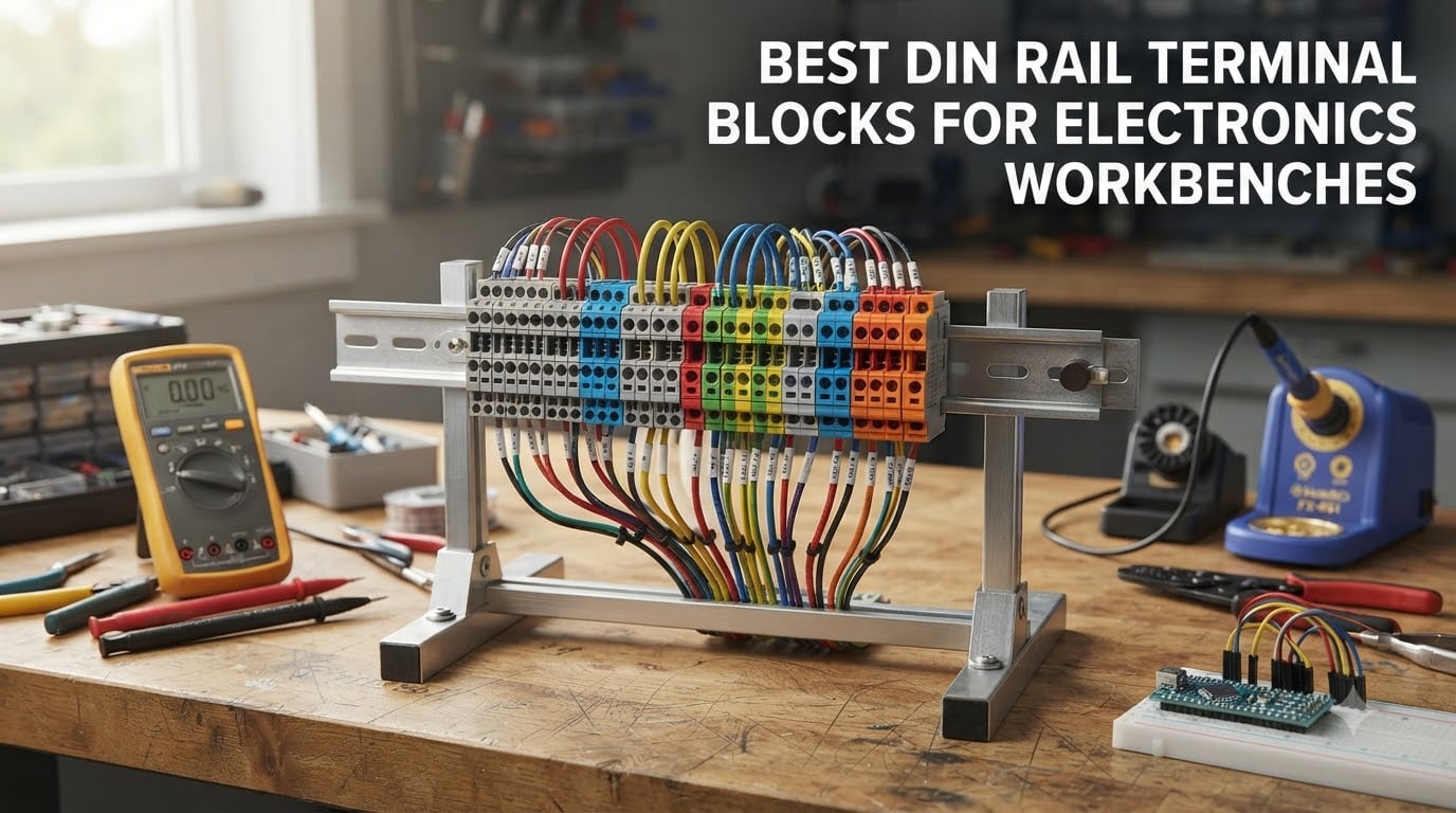 best din rail terminal blocks for electronics workbenches