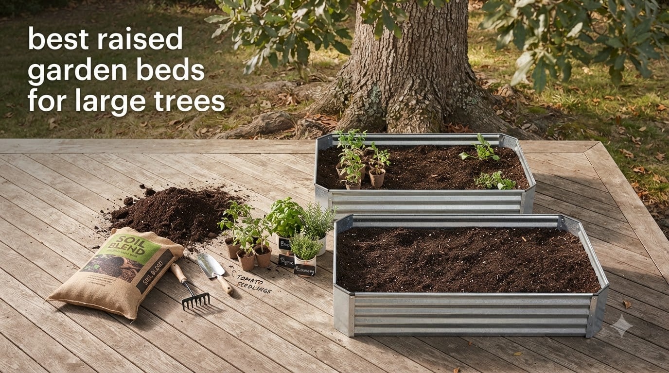 best raised garden beds for large trees