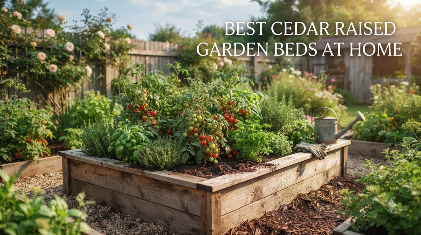 best cedar raised garden beds at home