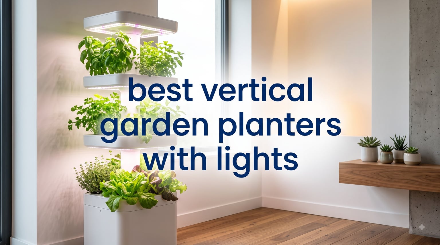 best vertical garden planters with lights