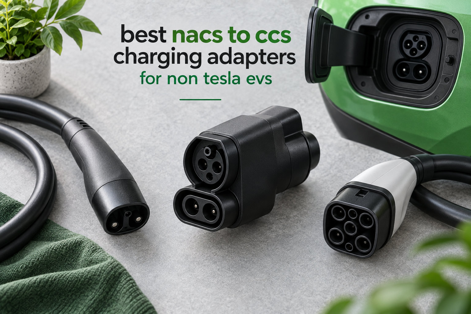 best nacs to ccs charging adapters for non tesla evs