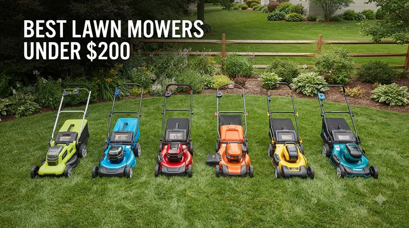 best lawn mowers under $200