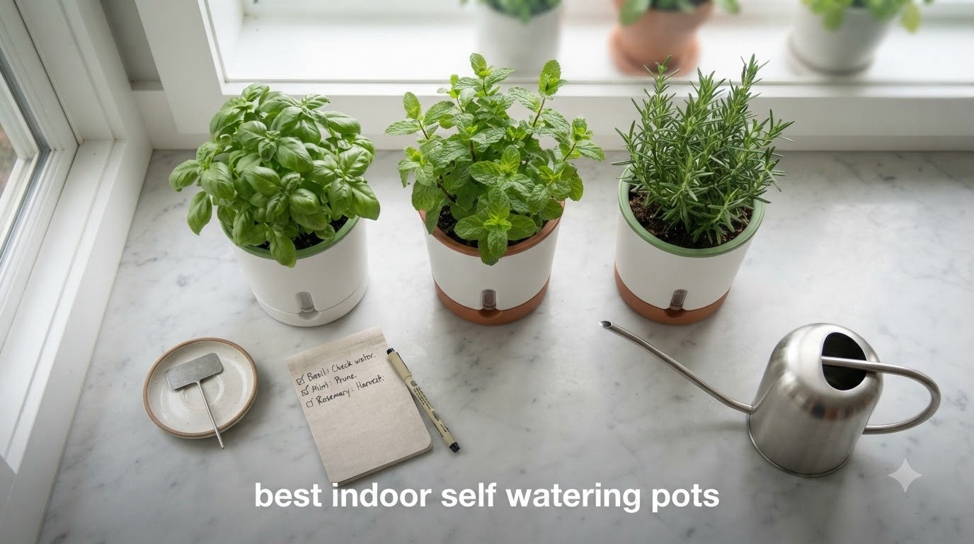 best indoor self watering pots
