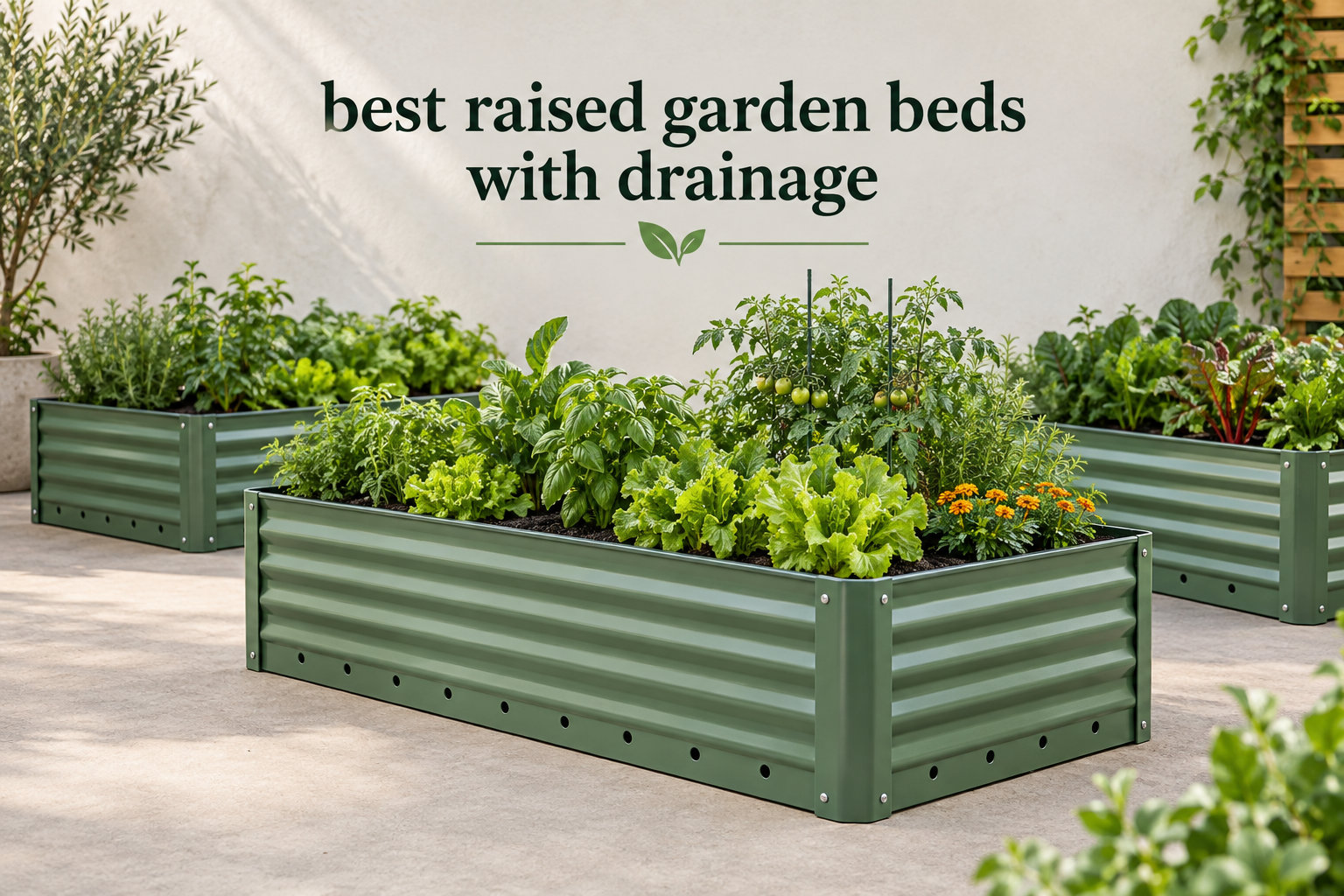 best raised garden beds with drainage