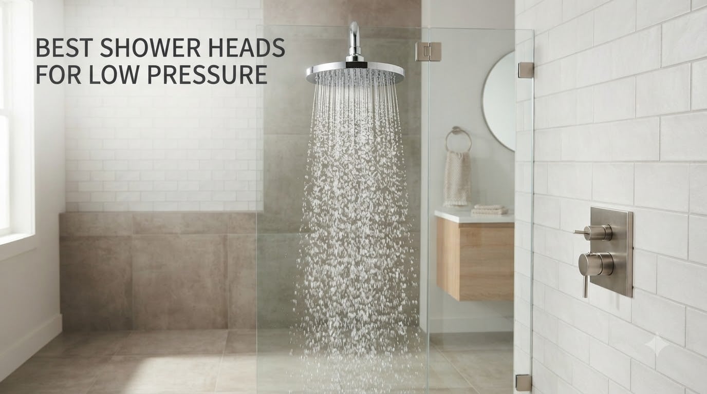 best shower heads for low pressure