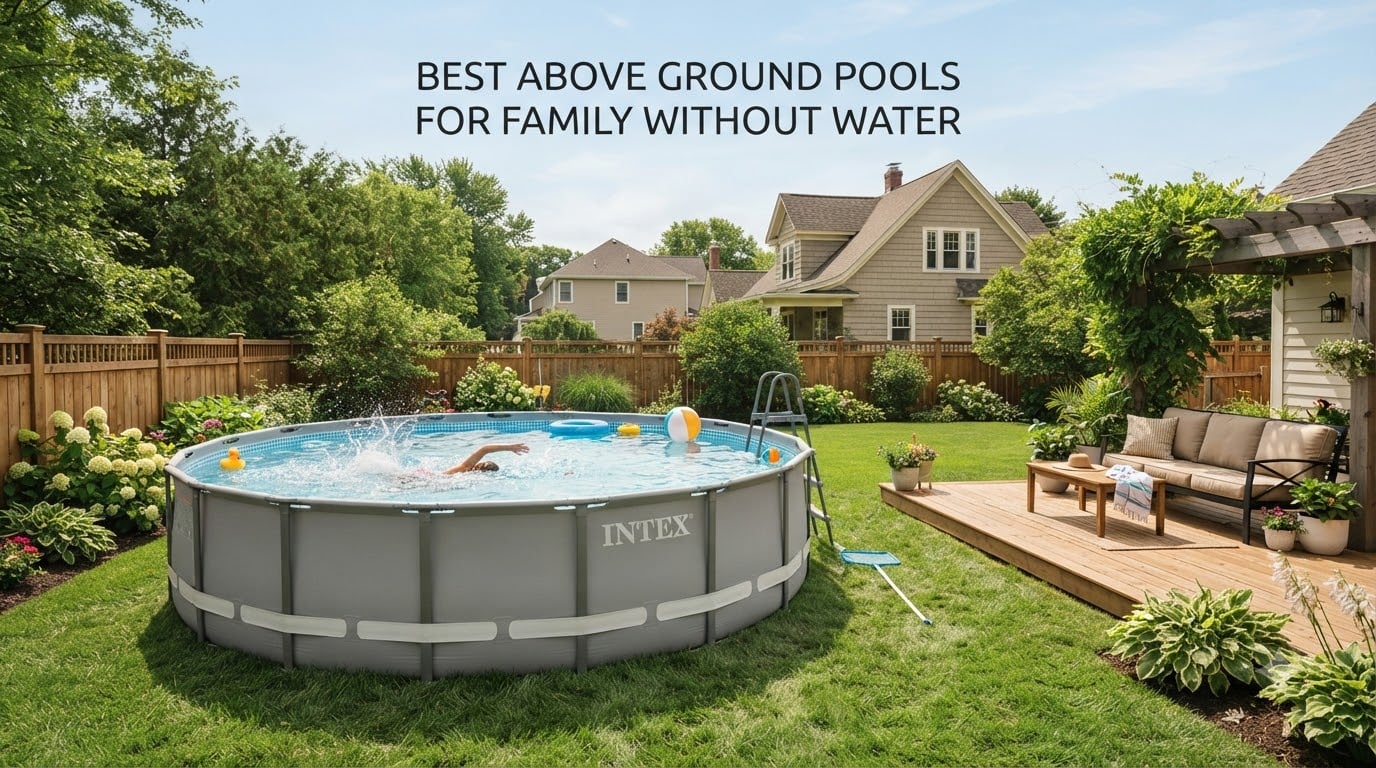 best above ground pools for family without water