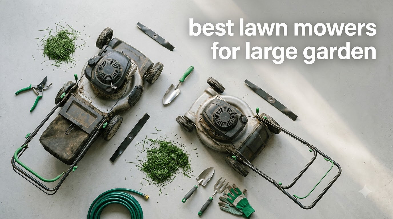 best lawn mowers for large garden