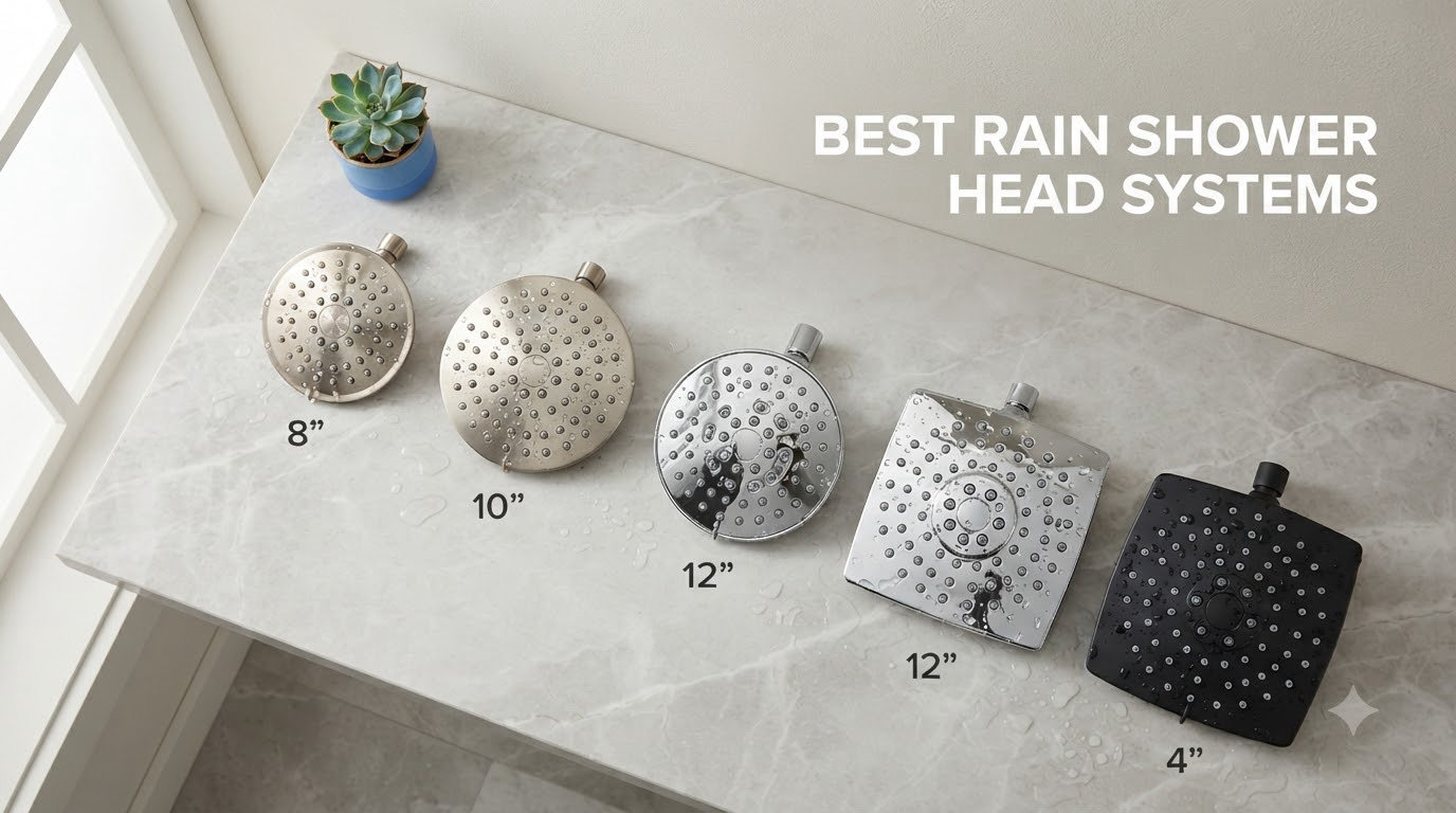 best rain shower head systems