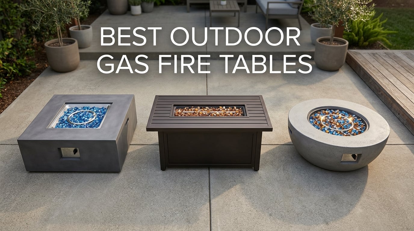 best outdoor gas fire tables