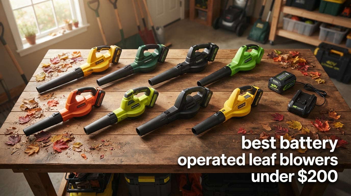 best battery operated leaf blowers under $200