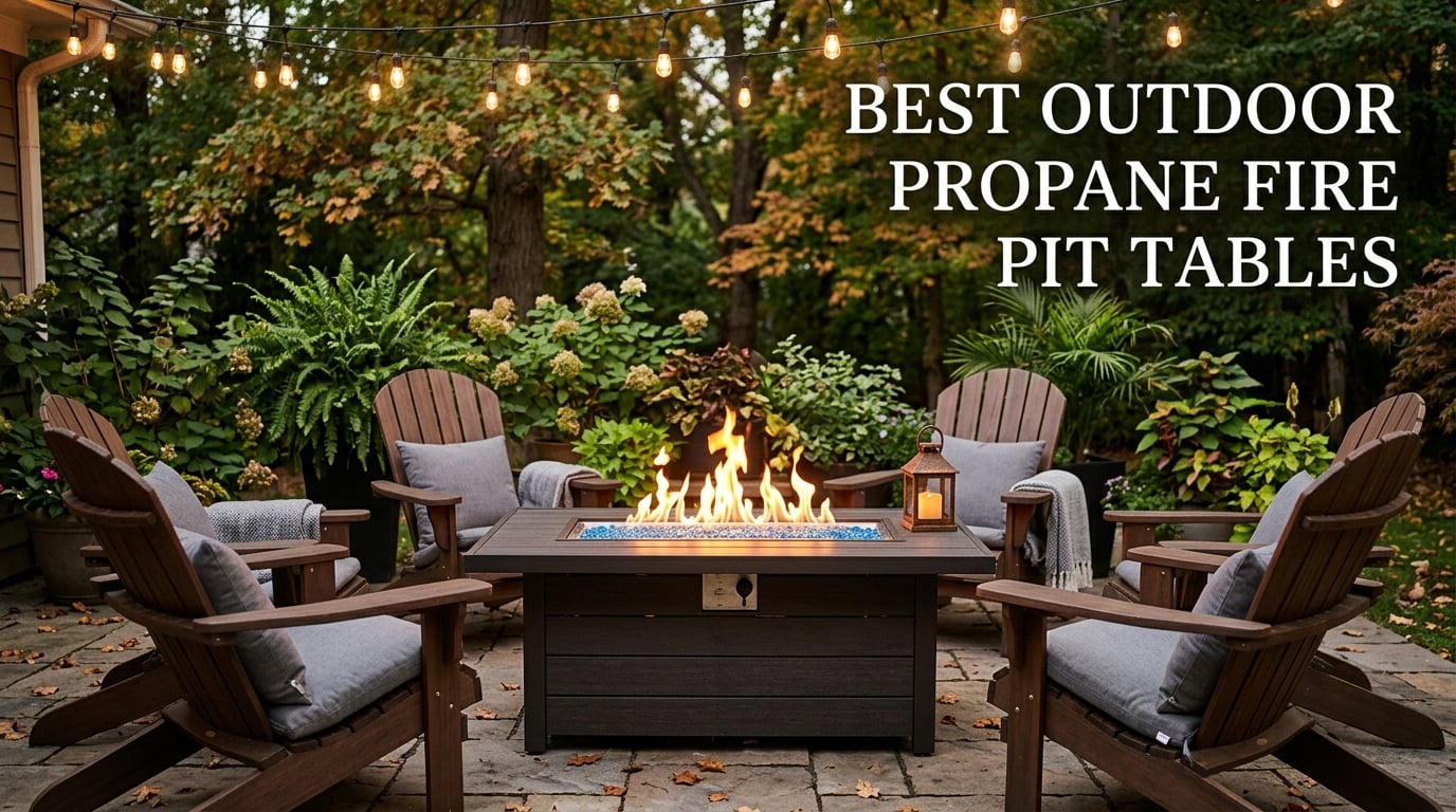 best outdoor propane fire pit tables