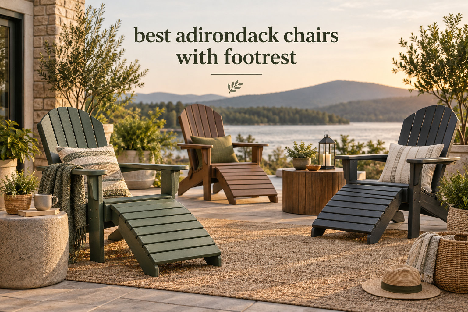 best adirondack chairs with footrest