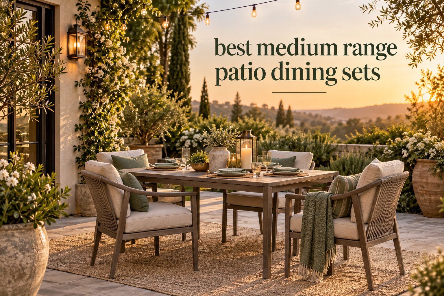 best medium range patio dining sets