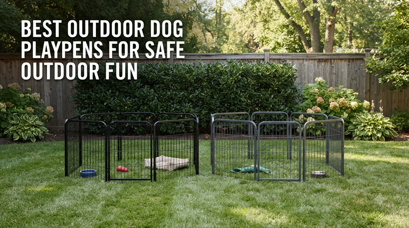 best outdoor dog playpens for safe outdoor fun
