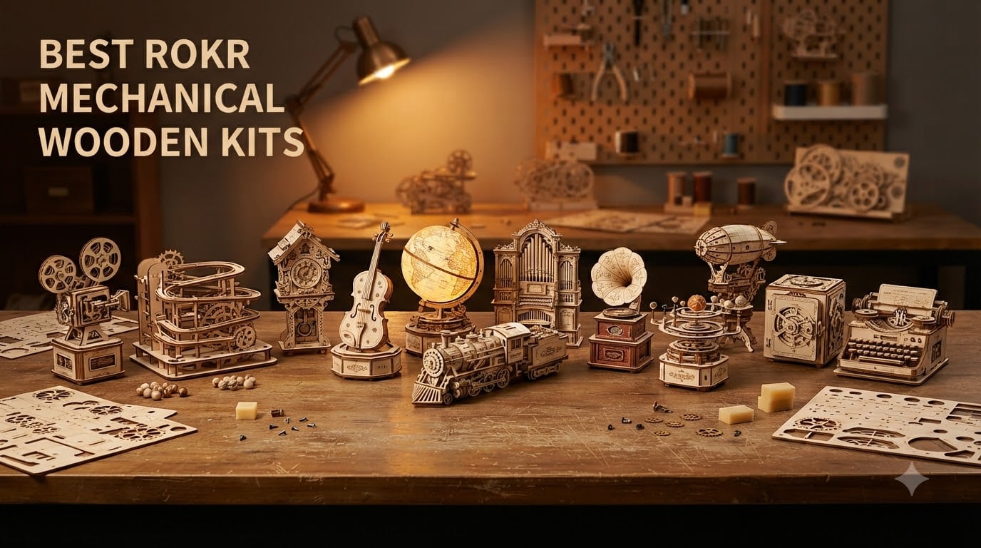 best rokr mechanical wooden kits