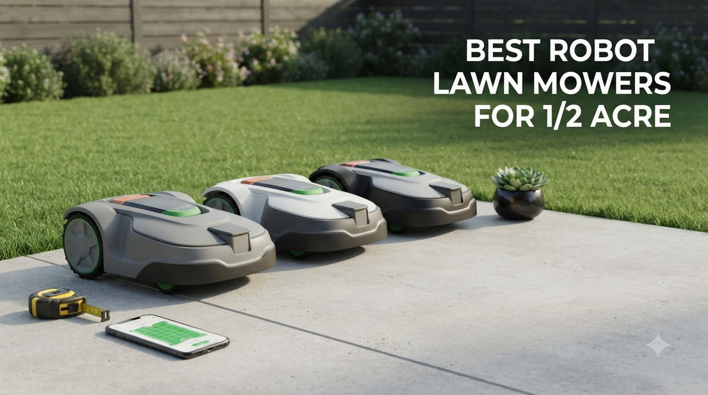 best robot lawn mowers for 1/2 acre