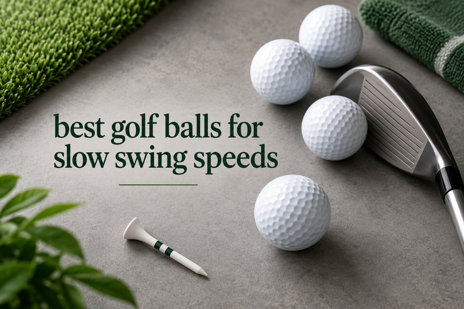 best golf balls for slow swing speeds